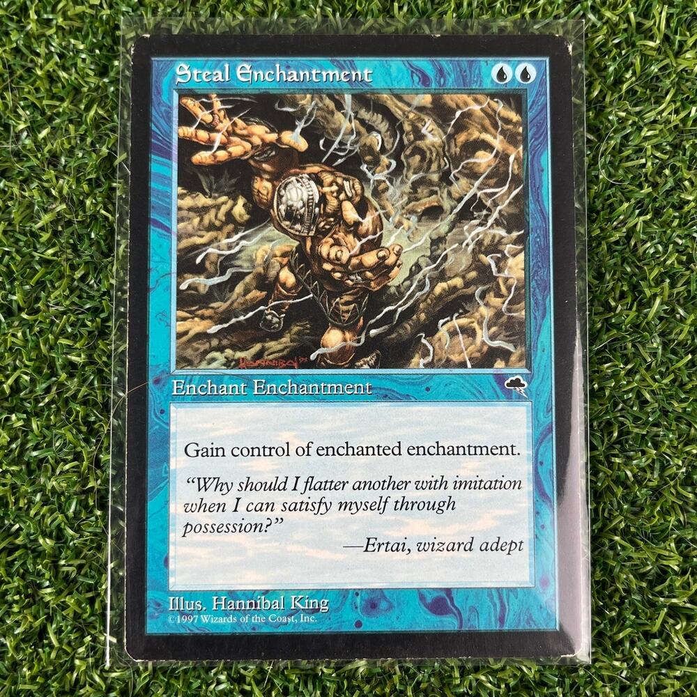 Steal Enchantment #90 Tempest 1997 MTG Magic The Gathering Uncommon LP
